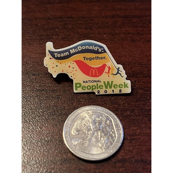 McDonald’s 2012 National People Week Employee Lapel Hat Pin - Picture 2 of 3